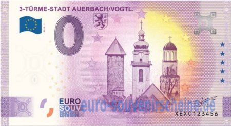 XEXC-2023-1 3-TÜRME-STADT AUERBACH/VOGTL. 