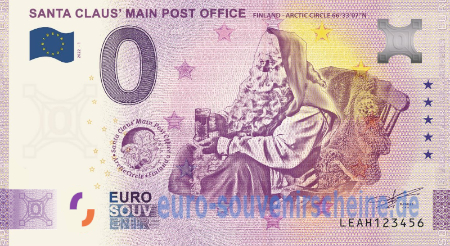LEAH-2022-1 SANTA CLAUS' MAIN POST OFFICE FINLAND ARCTIC CIRCLE 66°33'07'N